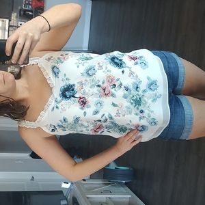 Floral tank blouse
